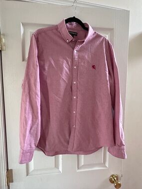 Express Men’s Light Pink Button-Down Oxford Shirt